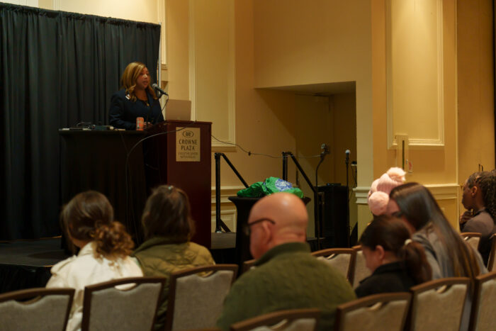 UVA's Chief of Academics Dr. Dawn Love presents at orientation